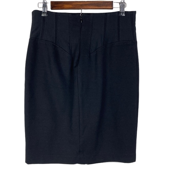 Inc Black Straight Pencil Skirt Women's 8 Back Zipper Lined - Picture 2 of 7